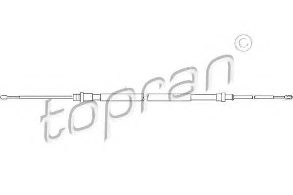 TOPRAN 721 670 Трос, стояночная тормозная система для CITROËN C2 (CитроËн C2) TOPRAN 721 670 Трос, стояночная тормозная система для CITROËN C2 (CитроËн C2)