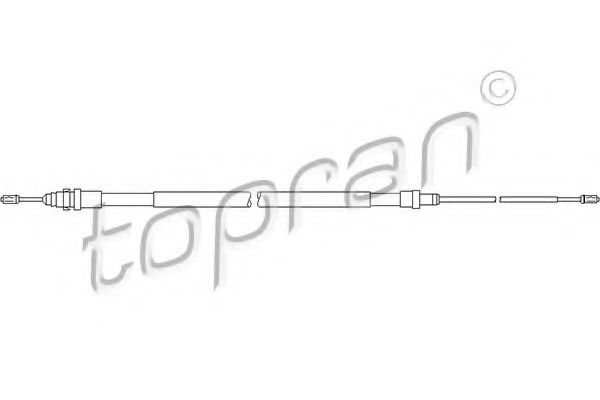 TOPRAN 721 671 Трос, стояночная тормозная система для CITROËN C2 (CитроËн C2) TOPRAN 721 671 Трос, стояночная тормозная система для CITROËN C2 (CитроËн C2)