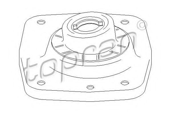 TOPRAN 722 360 Опора стойки амортизатора для PEUGEOT (Пежо) TOPRAN 722 360 Опора стойки амортизатора для PEUGEOT (Пежо)