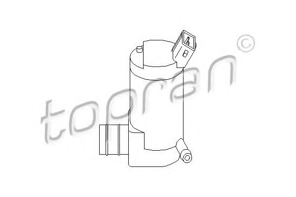 TOPRAN 720 281 Водяной насос, система очистки окон для PEUGEOT 106 (Пежо 106)