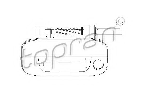 TOPRAN 722 385 Ручка двери для PEUGEOT 406 (Пежо 406) TOPRAN 722 385 Ручка двери для PEUGEOT 406 (Пежо 406)