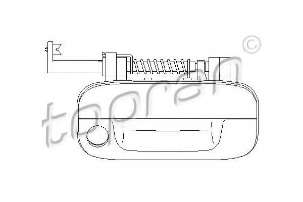 TOPRAN 722 386 Ручка двери для PEUGEOT 406 (Пежо 406) TOPRAN 722 386 Ручка двери для PEUGEOT 406 (Пежо 406)