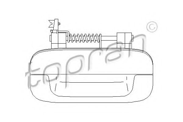TOPRAN 722 387 Ручка двери для PEUGEOT 406 (Пежо 406) TOPRAN 722 387 Ручка двери для PEUGEOT 406 (Пежо 406)