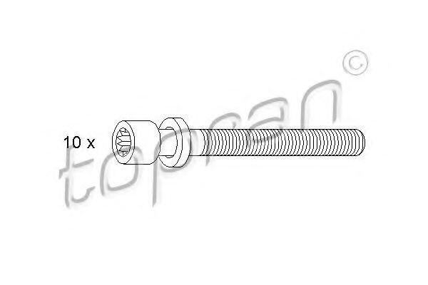 TOPRAN 109 546 Комплект болтов головки цилидра для VOLKSWAGEN POLO (Фольксваген Поло) TOPRAN 109 546 Комплект болтов головки цилидра для VOLKSWAGEN POLO (Фольксваген Поло)