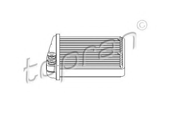 TOPRAN 112 416 Теплообменник, отопление салона для AUDI TT (Ауди Тт) TOPRAN 112 416 Теплообменник, отопление салона для AUDI TT (Ауди Тт)