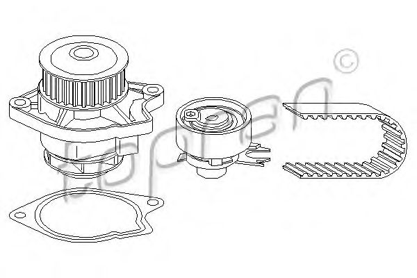 TOPRAN 112 966 Комплект ремня ГРМ для SEAT IBIZA III (Сеат Ибица 3) TOPRAN 112 966 Комплект ремня ГРМ для SEAT IBIZA III (Сеат Ибица 3)