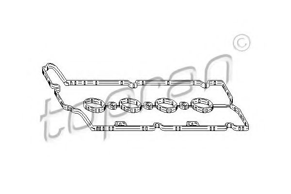 TOPRAN 207 621 Прокладка, крышка головки цилиндра для OPEL (Опель)