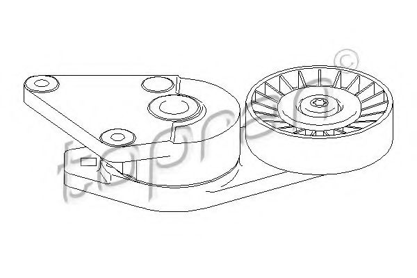 TOPRAN 722 409 Натяжитель ремня, клиновой зубча для PEUGEOT 806 (Пежо 806) TOPRAN 722 409 Натяжитель ремня, клиновой зубча для PEUGEOT 806 (Пежо 806)