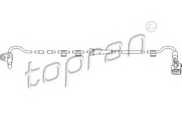 TOPRAN 303 960 Датчик, частота вращения колеса для FORD (Форд) TOPRAN 303 960 Датчик, частота вращения колеса для FORD (Форд)