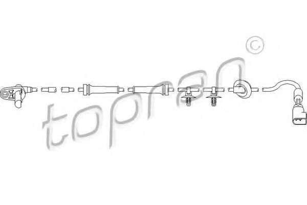 TOPRAN 303 951 Датчик, частота вращения колеса для FORD (Форд) TOPRAN 303 951 Датчик, частота вращения колеса для FORD (Форд)
