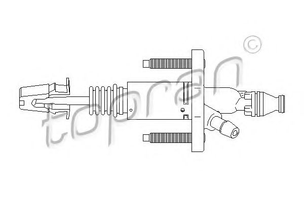 TOPRAN 207 632 Главный цилиндр, система сцепления 