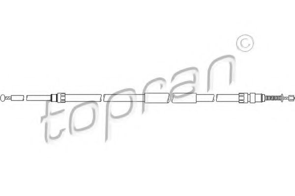 TOPRAN 501 725 Трос, стояночная тормозная система для BMW (Бмв) TOPRAN 501 725 Трос, стояночная тормозная система для BMW (Бмв)