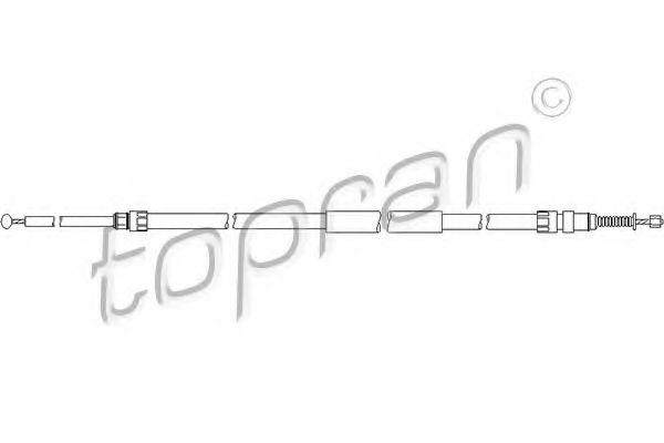 TOPRAN 501 726 Трос, стояночная тормозная система для BMW (Бмв) TOPRAN 501 726 Трос, стояночная тормозная система для BMW (Бмв)