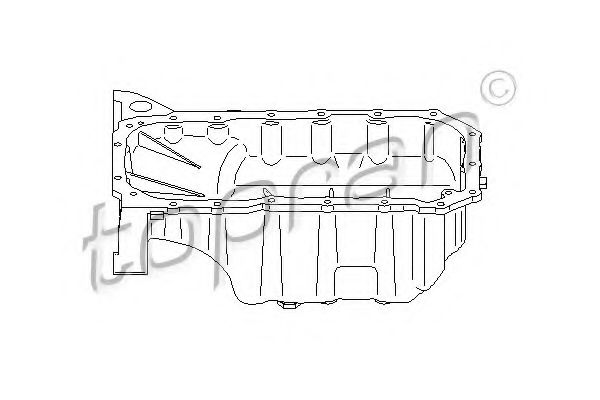 TOPRAN 722 773 Масляный поддон для PEUGEOT 207 (Пежо 207) TOPRAN 722 773 Масляный поддон для PEUGEOT 207 (Пежо 207)