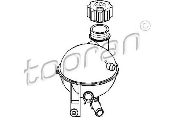 TOPRAN 722 729 Компенсационный бак, охлаждающая жидкость для CITROËN C4 (CитроËн С4) TOPRAN 722 729 Компенсационный бак, охлаждающая жидкость для CITROËN C4 (CитроËн С4)