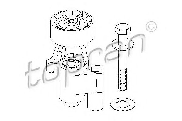 TOPRAN 722 407 Устройство для натяжения ремня, ремень ГРМ 