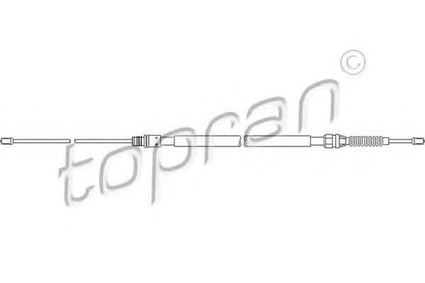 TOPRAN 722 798 Трос, стояночная тормозная система для CITROËN DS4 (CитроËн Дс4) TOPRAN 722 798 Трос, стояночная тормозная система для CITROËN DS4 (CитроËн Дс4)