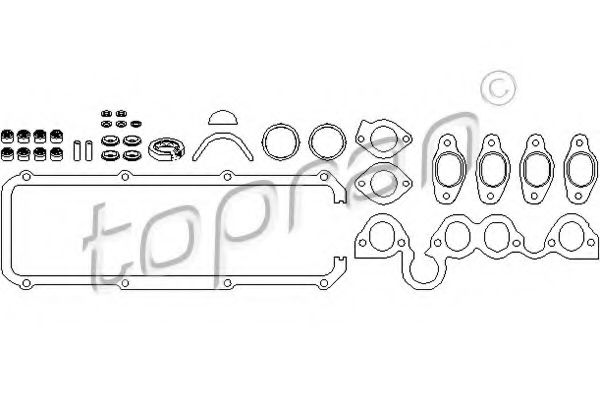 TOPRAN 101 479 Комплект прокладок, головка цилиндра для VOLKSWAGEN JETTA I (Фольксваген Жэтта и) TOPRAN 101 479 Комплект прокладок, головка цилиндра для VOLKSWAGEN JETTA I (Фольксваген Жэтта и)