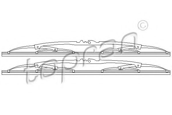 TOPRAN 102 543 Щетка стеклоочистителя для AUDI 80 (Ауди 80) TOPRAN 102 543 Щетка стеклоочистителя для AUDI 80 (Ауди 80)