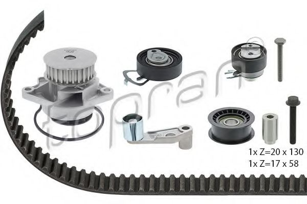 TOPRAN 112 971 Комплект ремня ГРМ для SEAT IBIZA V (Сеат Ибица 5) TOPRAN 112 971 Комплект ремня ГРМ для SEAT IBIZA V (Сеат Ибица 5)