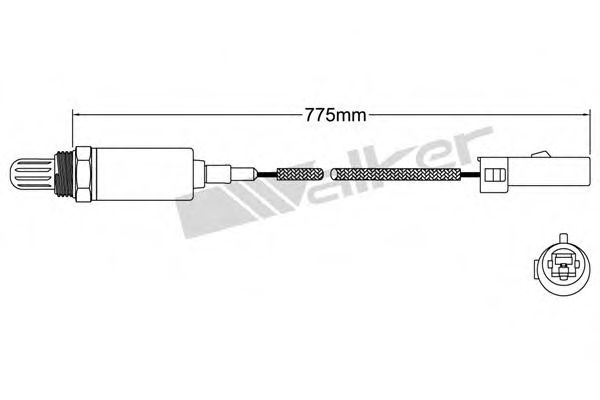 WALKER PRODUCTS 250-21007 Лямбда-зонд для MITSUBISHI ETERNA III (Митсубиши/митсубиси Этэрна 3) WALKER PRODUCTS 250-21007 Лямбда-зонд для MITSUBISHI ETERNA III (Митсубиши/митсубиси Этэрна 3)