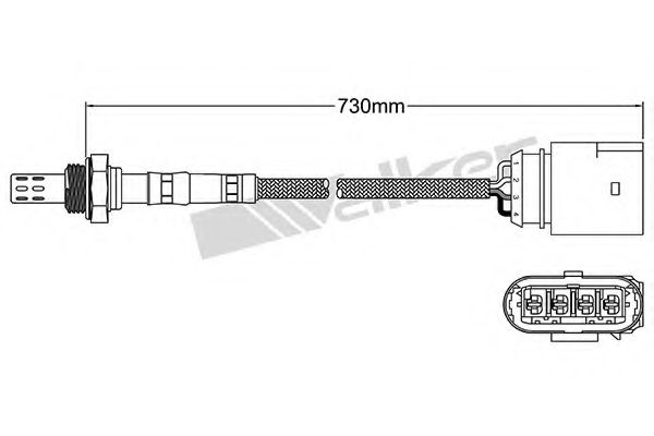 WALKER PRODUCTS 250-24558 Лямбда-зонд для AUDI A3 (Ауди А3) WALKER PRODUCTS 250-24558 Лямбда-зонд для AUDI A3 (Ауди А3)