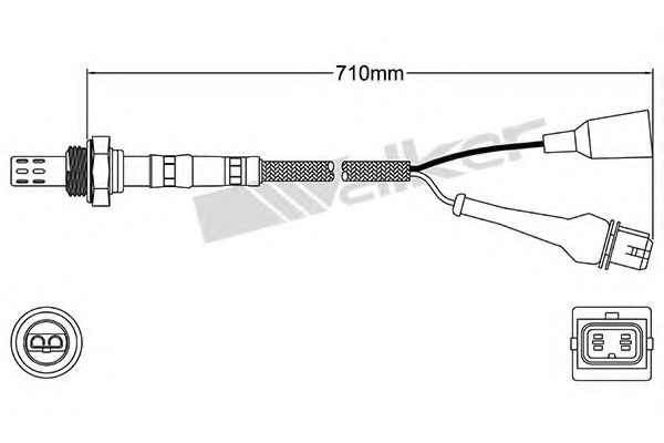 WALKER PRODUCTS 250-23028 Лямбда-зонд для AUDI 90 (Ауди 90) WALKER PRODUCTS 250-23028 Лямбда-зонд для AUDI 90 (Ауди 90)