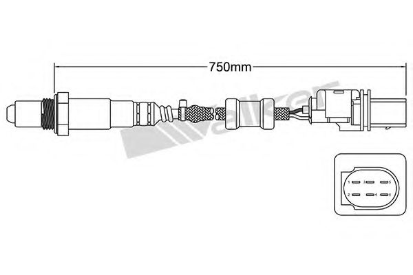 WALKER PRODUCTS 250-25040 Лямбда-зонд для VOLKSWAGEN TOURAN (Фольксваген Туран) WALKER PRODUCTS 250-25040 Лямбда-зонд для VOLKSWAGEN TOURAN (Фольксваген Туран)
