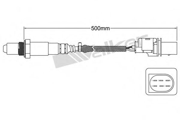 WALKER PRODUCTS 800-95016 Лямбда-зонд для AUDI (Ауди) WALKER PRODUCTS 800-95016 Лямбда-зонд для AUDI (Ауди)