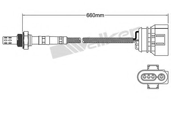 WALKER PRODUCTS 250-24594 Лямбда-зонд для VOLKSWAGEN T4 CARAVELLE (Фольксваген Т4 cараvэллэ) WALKER PRODUCTS 250-24594 Лямбда-зонд для VOLKSWAGEN T4 CARAVELLE (Фольксваген Т4 cараvэллэ)