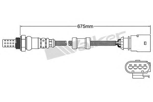 WALKER PRODUCTS 250-24954 Лямбда-зонд для AUDI (Ауди) WALKER PRODUCTS 250-24954 Лямбда-зонд для AUDI (Ауди)