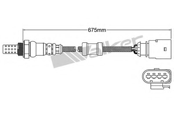 WALKER PRODUCTS 250-24955 Лямбда-зонд для AUDI (Ауди) WALKER PRODUCTS 250-24955 Лямбда-зонд для AUDI (Ауди)