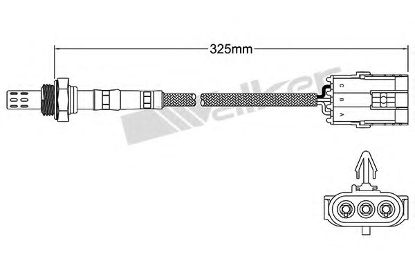WALKER PRODUCTS 250-23003 Лямбда-зонд для RENAULT CLIO I (Рено Cлио и) WALKER PRODUCTS 250-23003 Лямбда-зонд для RENAULT CLIO I (Рено Cлио и)