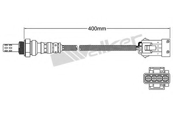 WALKER PRODUCTS 250-24972 Лямбда-зонд для PEUGEOT 207 (Пежо 207) WALKER PRODUCTS 250-24972 Лямбда-зонд для PEUGEOT 207 (Пежо 207)