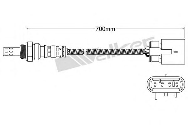 WALKER PRODUCTS 250-241045 Лямбда-зонд для FIAT 500 (Фиат 500) WALKER PRODUCTS 250-241045 Лямбда-зонд для FIAT 500 (Фиат 500)