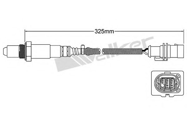 WALKER PRODUCTS 250-25107 Лямбда-зонд для LAND ROVER RANGE ROVER IV (Ленд ровер/лэнд ровер Рангэ ровер иv) WALKER PRODUCTS 250-25107 Лямбда-зонд для LAND ROVER RANGE ROVER IV (Ленд ровер/лэнд ровер Рангэ ровер иv)