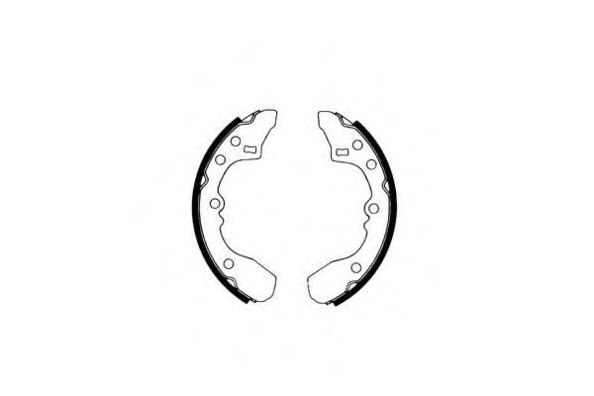 E.T.F. 09-0376 Тормозные колодоки для MAZDA GLC II (Мазда Глc 2) E.T.F. 09-0376 Тормозные колодоки для MAZDA GLC II (Мазда Глc 2)