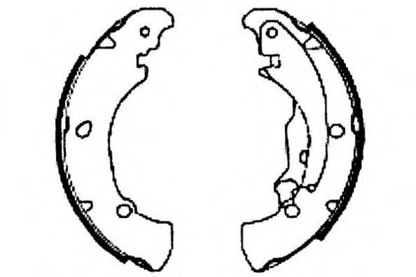 E.T.F. 09-0539 Тормозные колодоки для FIAT (Фиат) E.T.F. 09-0539 Тормозные колодоки для FIAT (Фиат)