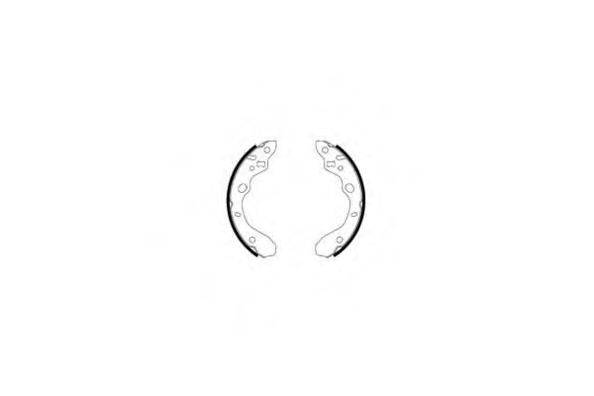 E.T.F. 09-0587 Тормозные колодоки для MAZDA ETUDE VI (Мазда Этудэ vи)