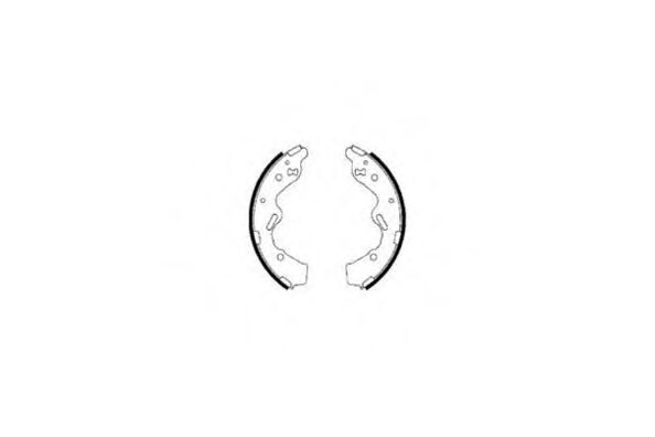 E.T.F. 09-0595 Тормозные колодоки для MAZDA (Мазда) E.T.F. 09-0595 Тормозные колодоки для MAZDA (Мазда)