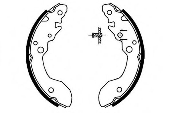 E.T.F. 09-0620 Тормозные колодоки для SUZUKI X-90 (Сузуки X-90)