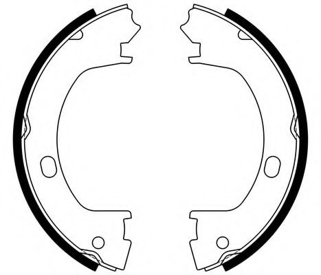 E.T.F. 09-0720 Тормозные колодоки, стояночная тормозная система для CHRYSLER CIRRUS (Крайслер Cиррус) E.T.F. 09-0720 Тормозные колодоки, стояночная тормозная система для CHRYSLER CIRRUS (Крайслер Cиррус)