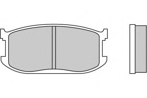 E.T.F. 12-0191 Тормозные колодки для MAZDA GLC II (Мазда Глc 2) E.T.F. 12-0191 Тормозные колодки для MAZDA GLC II (Мазда Глc 2)