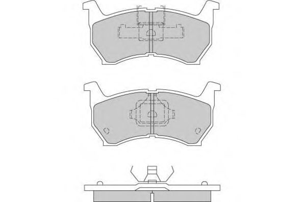 E.T.F. 12-0253 Тормозные колодки для MAZDA 626 II (Мазда 626 2) E.T.F. 12-0253 Тормозные колодки для MAZDA 626 II (Мазда 626 2)