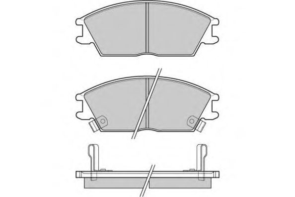 E.T.F. 12-0293 Тормозные колодки для HYUNDAI EXCEL (Хендай Эxcэл) E.T.F. 12-0293 Тормозные колодки для HYUNDAI EXCEL (Хендай Эxcэл)