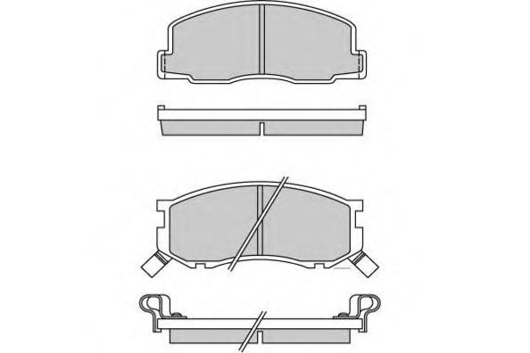 E.T.F. 12-0307 Тормозные колодки для TOYOTA CARINA E (Тойота/тоета Карина е) E.T.F. 12-0307 Тормозные колодки для TOYOTA CARINA E (Тойота/тоета Карина е)