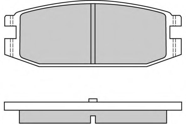 E.T.F. 12-0331 Тормозные колодки для MITSUBISHI MONTERO (Митсубиши/митсубиси Монтэро) E.T.F. 12-0331 Тормозные колодки для MITSUBISHI MONTERO (Митсубиши/митсубиси Монтэро)