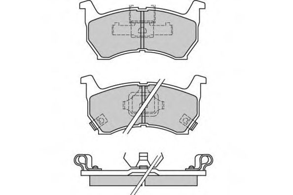 E.T.F. 12-0377 Тормозные колодки для MAZDA 626 II (Мазда 626 2) E.T.F. 12-0377 Тормозные колодки для MAZDA 626 II (Мазда 626 2)
