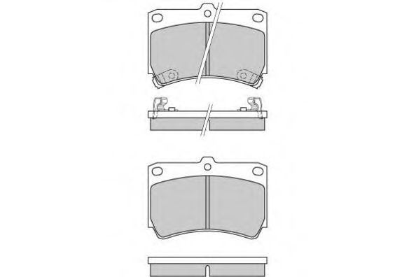 E.T.F. 12-0489 Тормозные колодки для MAZDA FAMILIA V (Мазда Фамилиа v) E.T.F. 12-0489 Тормозные колодки для MAZDA FAMILIA V (Мазда Фамилиа v)