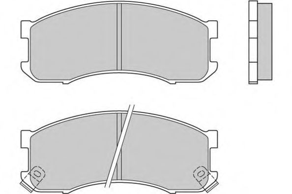 E.T.F. 12-0504 Тормозные колодки для MAZDA 626 III (Мазда 626 3) E.T.F. 12-0504 Тормозные колодки для MAZDA 626 III (Мазда 626 3)